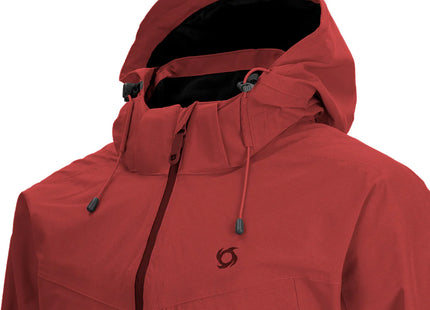 Cortaviento Doite Storm Hombre Rojo Impermeable 10K TechnoActive