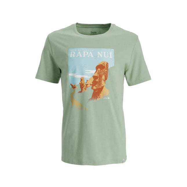 Polera Doite Rapa Nui Hombre Teal Verde Azulado Algodón Pima
