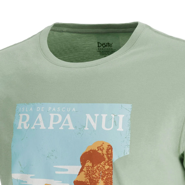 Polera Doite Rapa Nui Hombre Teal Verde Azulado Algodón Pima
