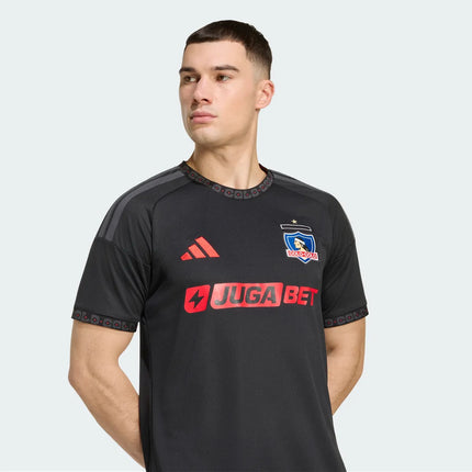 Camiseta Adidas Fútbol Colo-Colo 26 Oficial Away Hombre Negra