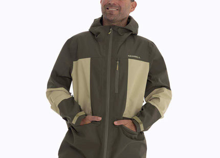 Cortaviento Merrell Bravo Hard Shell Hombre Verde Oscuro 10K