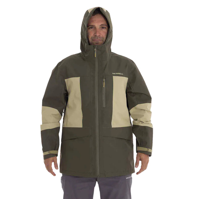 Cortaviento Merrell Bravo Hard Shell Hombre Verde Oscuro 10K