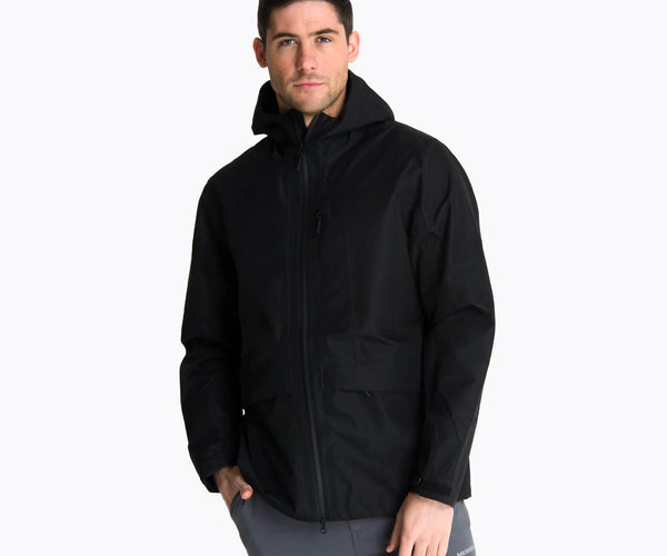 Cortaviento Merrell Bravo Hard Shell Hombre Negro Impermeable