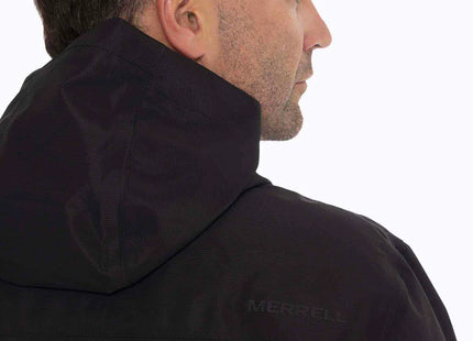 Cortaviento Merrell Bravo Hard Shell Hombre Negro Impermeable