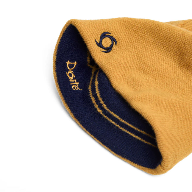 Gorro Doite Terao Beanie Reversible Unisex Mostaza Lana Nylon