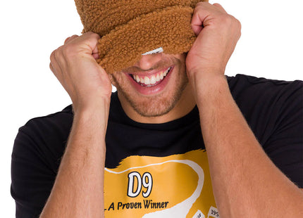 Gorro Beanie Caterpillar Cuffed Sherpa Unisex Café Puño Enrollado