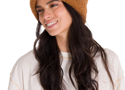 Gorro Beanie Caterpillar Cuffed Sherpa Unisex Café Puño Enrollado