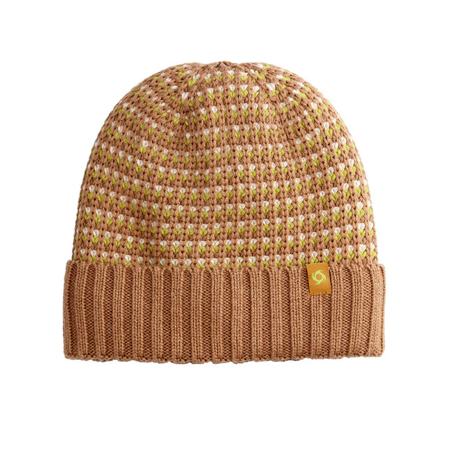 Gorro Beanie Doite Chunky Caqui Lana Merino Algodón