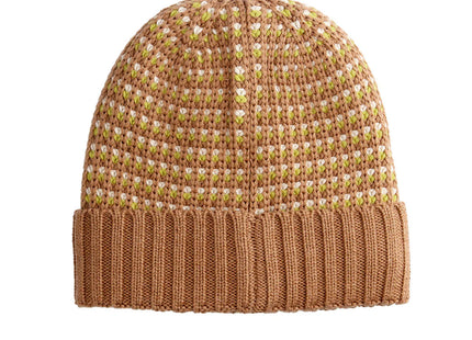 Gorro Beanie Doite Chunky Caqui Lana Merino Algodón