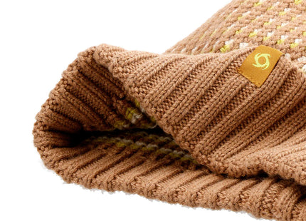 Gorro Beanie Doite Chunky Caqui Lana Merino Algodón