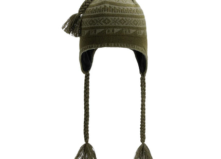 Gorro Beanie Doite Ancestral Unisex Oliva Andino Orejeras