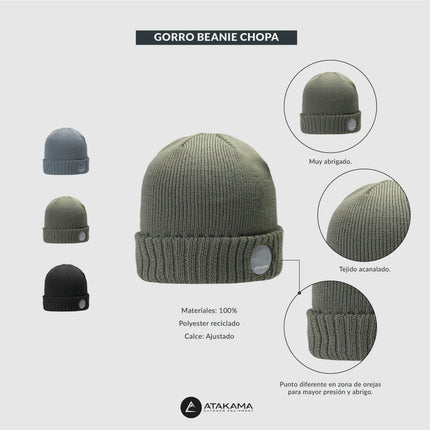 Gorro Tejido Atakama Choapa Verde