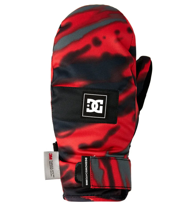Guante Mitón DC Franchise Youth Niño Negro Rojo Nieve