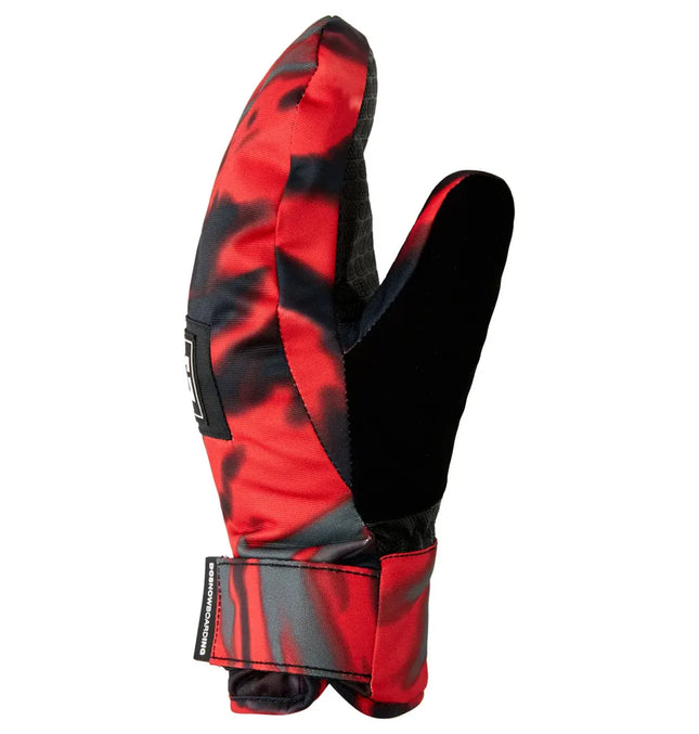 Guante Mitón DC Franchise Youth Niño Negro Rojo Nieve