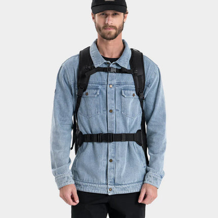 BOLSO MOCHILA GNOMO HEDEVAN PU IMPERMEABLE NEGRO 45L