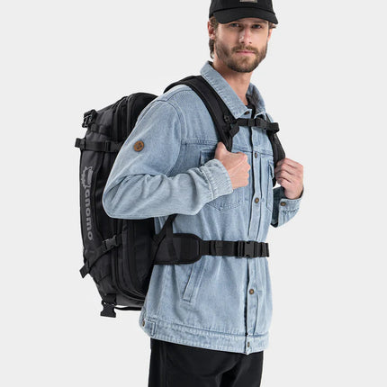 BOLSO MOCHILA GNOMO HEDEVAN PU IMPERMEABLE NEGRO 45L