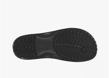 Sandalia Crocs Crocband Flip Unisex Negro Blanco Liviana Verano