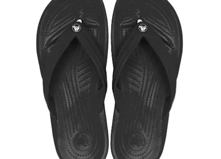 Sandalia Crocs Crocband Flip Unisex Negro Blanco Liviana Verano