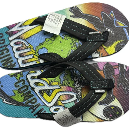 HAWAIANAS NIÑO MAUI AND SONS FULL PRINT BLUE