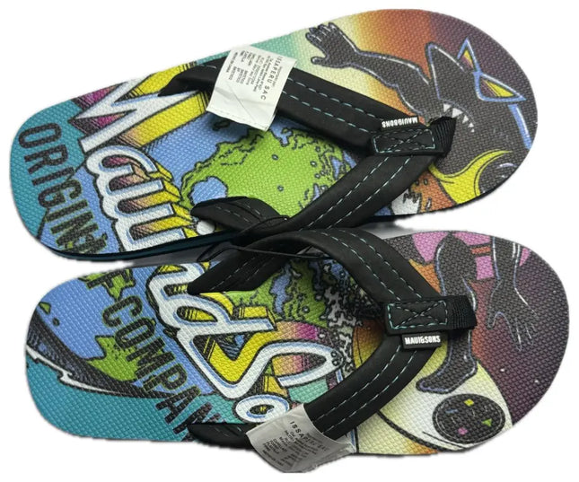 HAWAIANAS NIÑO MAUI AND SONS FULL PRINT BLUE