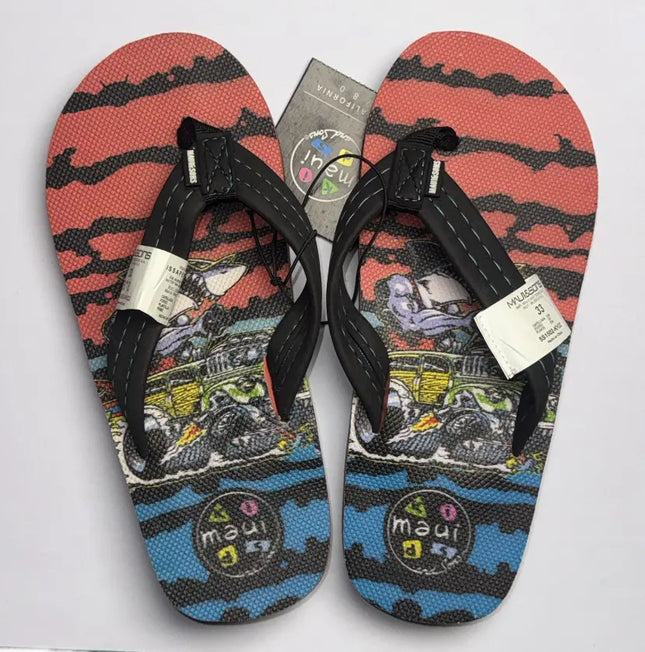 HAWAIANA NIÑO MAUI AND SONS FULL PRINT RED CAMUFLADA