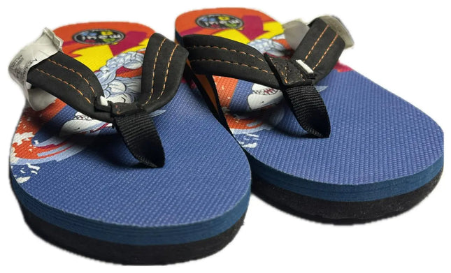 HAWAIANAS NIÑO MAUI AND SONS FULL PRINT ORANGE BLUE