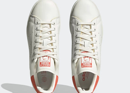 Zapatilla Adidas Stan Smith Hombre Blanco Cuero Rojo Clásica