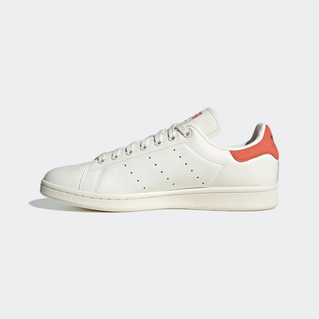 Zapatilla Adidas Stan Smith Hombre Blanco Cuero Rojo Clásica