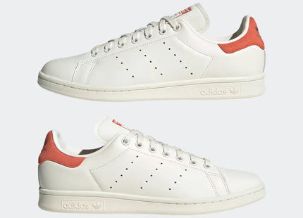 Zapatilla Adidas Stan Smith Hombre Blanco Cuero Rojo Clásica