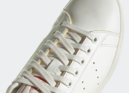 Zapatilla Adidas Stan Smith Hombre Blanco Cuero Rojo Clásica