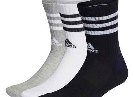 Calcetines Adidas Media Pantorrilla Acolchados 3 Tiras 3 Pares