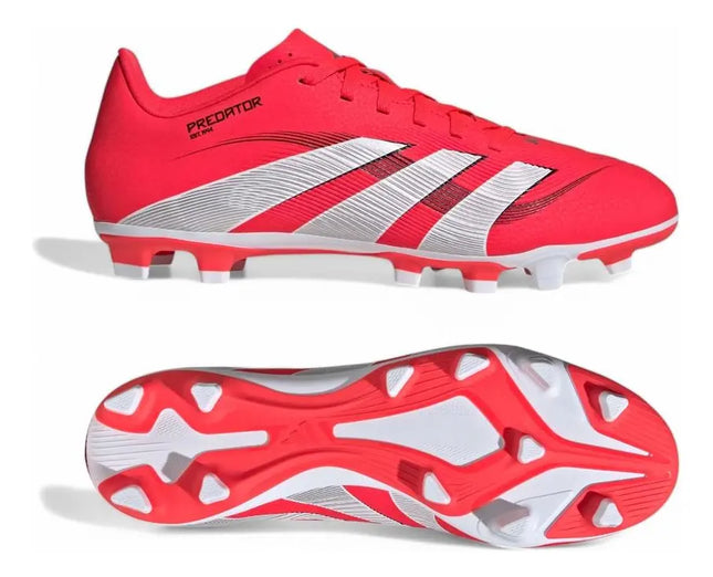 Zapatos de Fútbol Adidas Predator Club FG/MG Hombre Rojo/Blanco