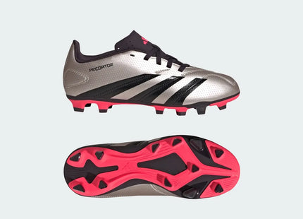 Zapatos de Fútbol Adidas Predator Club FXG Niño Platinum/Turbo