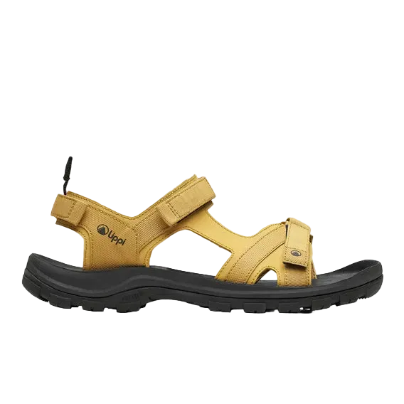 SANDALIA LIPPI GO OUT HOMBRE NEGRO ANARANJADO