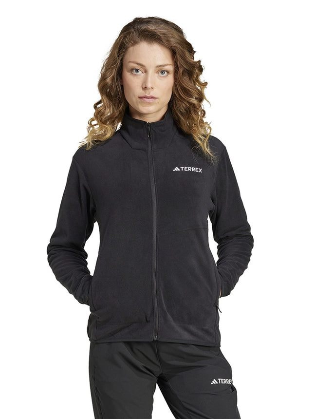 Polar Adidas Terrex MT Full Zip Mujer Negro Fleece Reciclado
