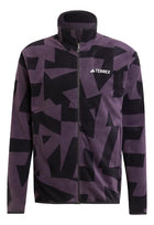 Polar Adidas Terrex MT AOP Fleece Hombre Negro Aurora Reciclado