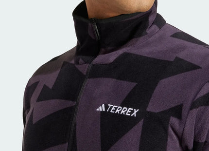 Polar Adidas Terrex MT AOP Fleece Hombre Negro Aurora Reciclado