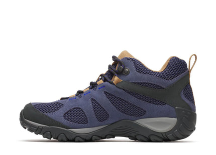 Botín Merrell Yokota 2 Mid WP Hombre Azul Marino Café Impermeable
