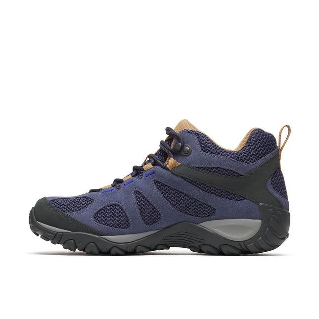 Botín Merrell Yokota 2 Mid WP Hombre Azul Marino Café Impermeable