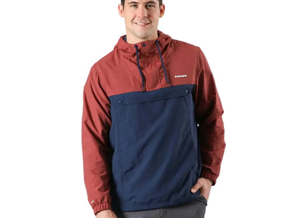 Cortaviento Andesgear Farellones Hombre Café Impermeable Anorak