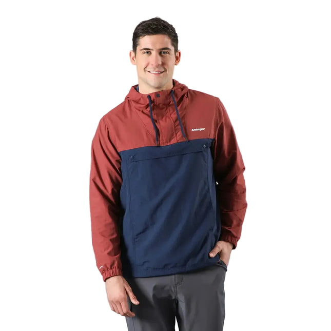 Cortaviento Andesgear Farellones Hombre Café Impermeable Anorak