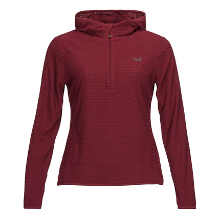 Poleron Mujer Jacaranda Nano-F 1/4 Zip Hoody Frambuesa Lippi