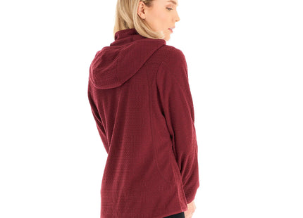 Poleron Mujer Jacaranda Nano-F 1/4 Zip Hoody Frambuesa Lippi