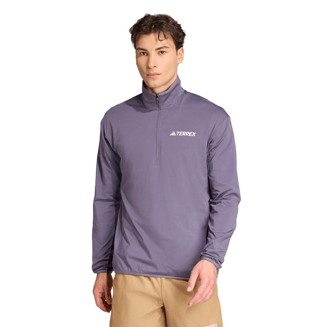 Polar Adidas Terrex MT CW Hombre Violeta Climawarm Medio Cierre
