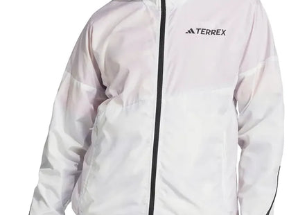 Cortaviento Adidas Terrex MT Mujer Blanco Dash Grey Reciclado UPF
