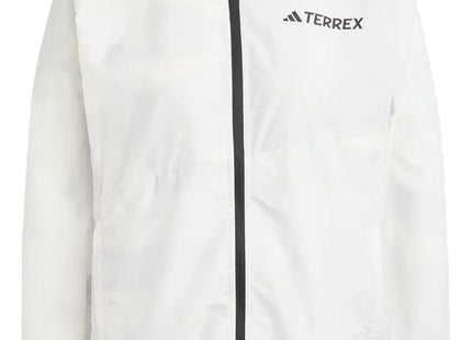Cortaviento Adidas Terrex MT Mujer Blanco Dash Grey Reciclado UPF