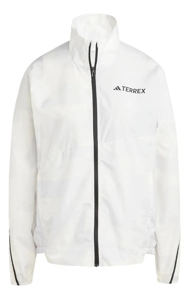Cortaviento Adidas Terrex MT Mujer Blanco Dash Grey Reciclado UPF