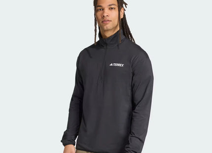 Polar Adidas Terrex MT Fleece Hombre Negro Climawarm Medio Cierre