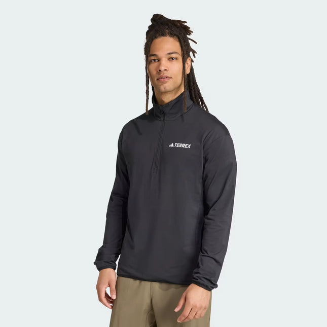 Polar Adidas Terrex MT Fleece Hombre Negro Climawarm Medio Cierre