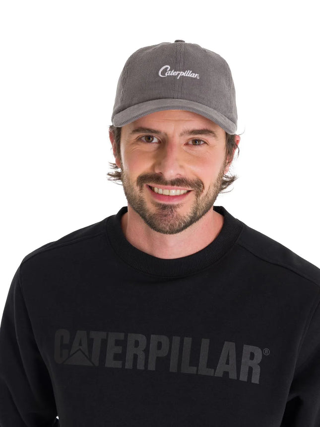 Cat Jockey 6 Panel Corduroy Neutral Grey